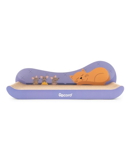 Sofa cardboard cat scratcher with catnip - Record