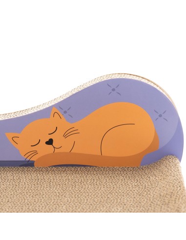 Tiragraffi Divanetto in cartone con catnip - Record