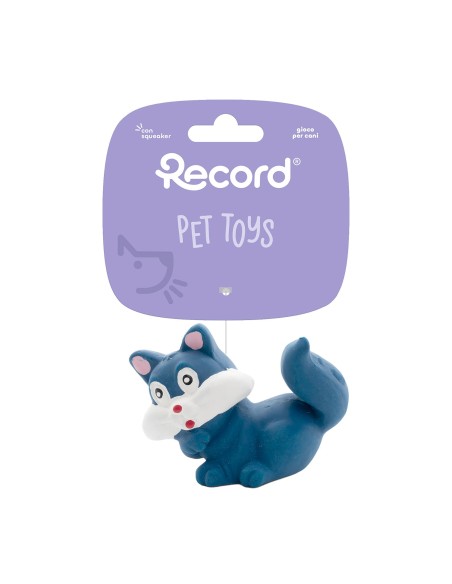 Latex dog toy with squeaker Mini zoo Display 36 pcs - Record