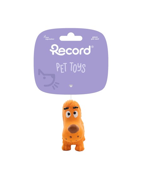 Latex dog toy with squeaker Tiny toys Display 36 pcs - Record