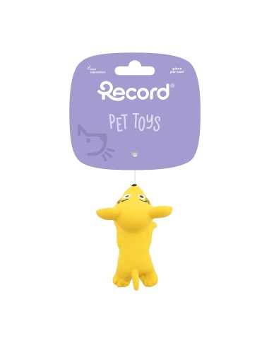 Latex dog toy with squeaker Tiny toys Display 36 pcs - Record