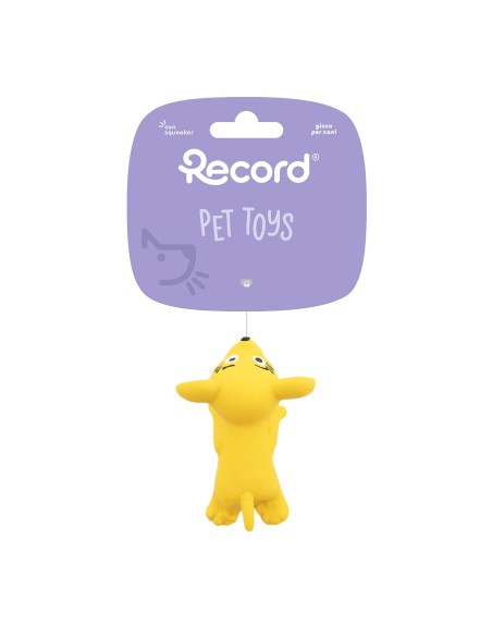 Latex dog toy with squeaker Tiny toys Display 36 pcs - Record