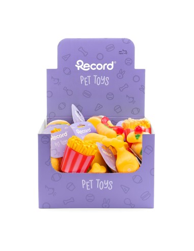 Vinyl dog toy Mc Dog with squeaker Display 36 pcs - Record