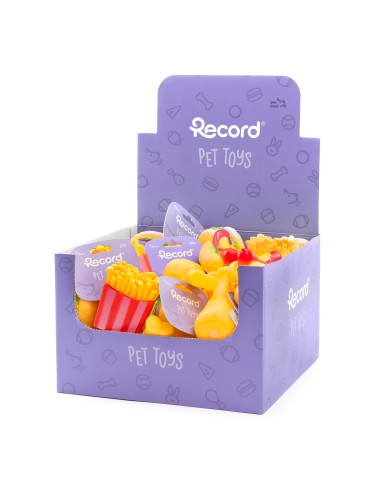 Vinyl dog toy Mc Dog with squeaker Display 36 pcs - Record