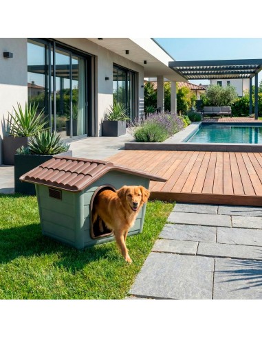 Eco-Sprint plastic green kennel for outdoor - Record