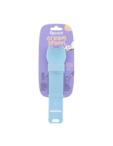 Cream Spoon dispenser spoon for cream blue - Record