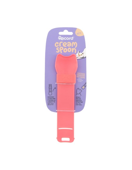 Cream Spoon cucchiaio erogatore per crema rosa - Record