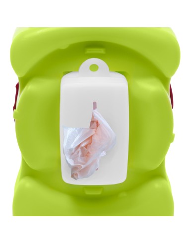 Aquacroc multi-purpose water bottle with built-in bowls and hygiene bag holder - Record