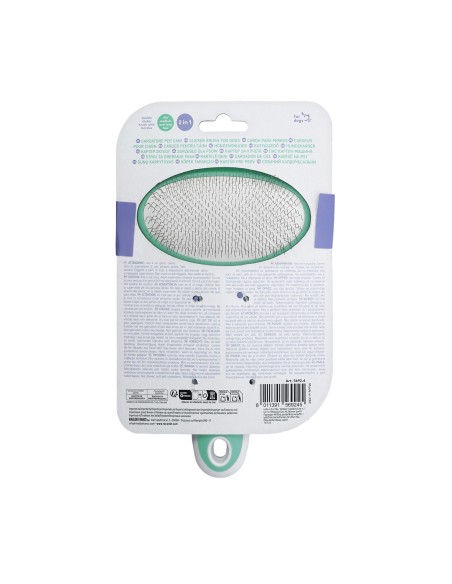 Cardatore doppio punte acciaio inox e setole - Record