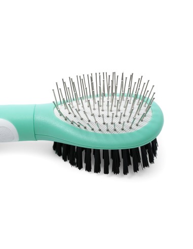 Spazzola doppia con setole e punte in acciaio al carbonio - Record