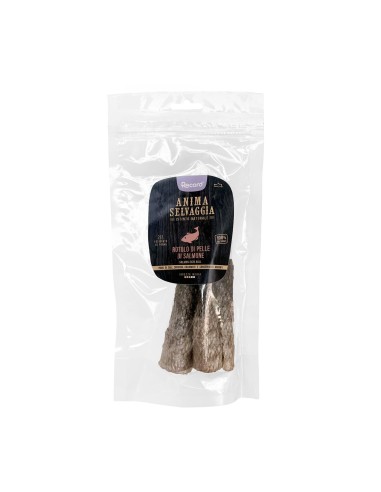 Snack rotolo di pelle di salmone Anima Selvaggia 50 g - Record