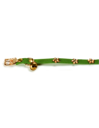 Collare Per Gatto Con Fiori E Campanellino - Cat&Rina