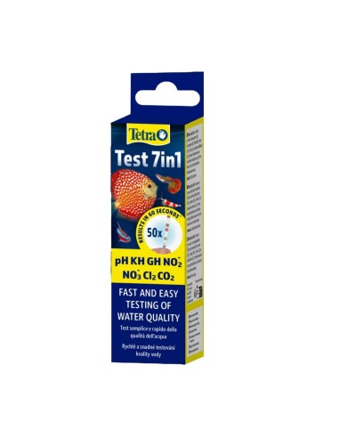 Test 7 in 1 in strisce per controllo qualità dell'acqua - Tetra