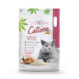 Catioca Lettiera in granuli per gatti alla tapioca 2,5 kg - Cat&Rina