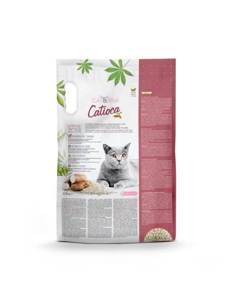 Catioca Tapioca-based cat litter granules, 2.5 kg - Cat&Rina