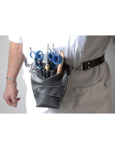 Scissors holder belt with small pockets - Record