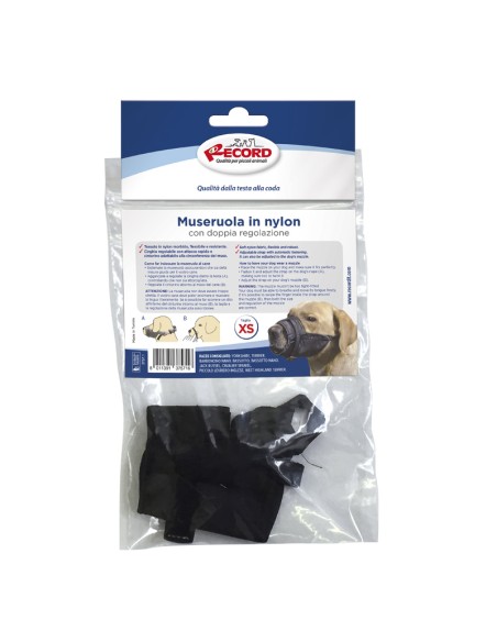 Museruola per cani regolabile in nylon - Record