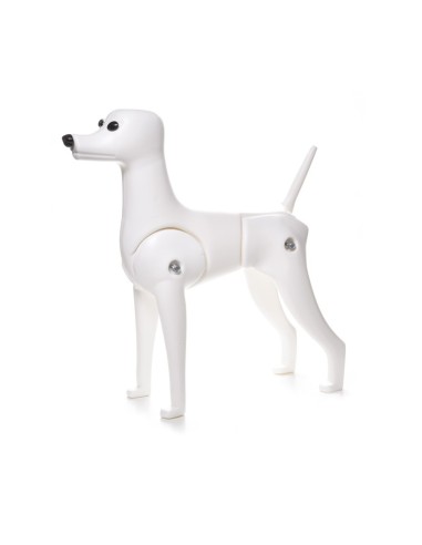 Manichino a forma di cane di taglia media con pelo per la formazione dei toelettatori, nelle scuole specializzate o durante i c
