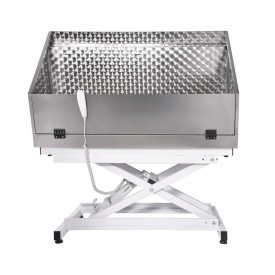 Stainless steel bath with splash guard - Record