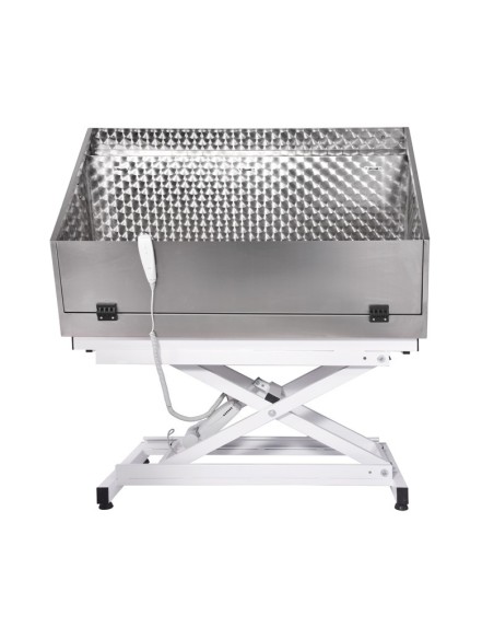 Stainless steel bath with splash guard - Record