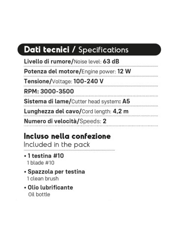 Tosatrice per cani con filo KM5 serie A5 - Wahl