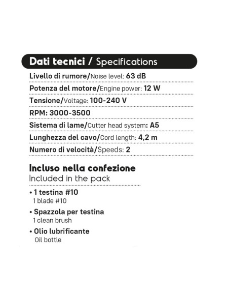 Tosatrice per cani con filo KM5 serie A5 - Wahl