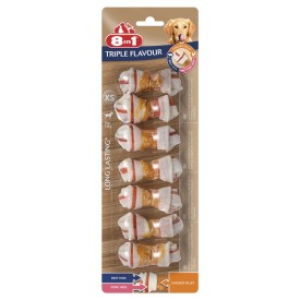 Mini ossi nodati per cani 8in1 Triple Flavour - 8in1