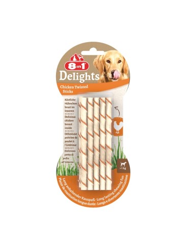 Twisted sticks per cani 8in1 Delights - 8in1