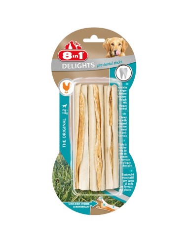 Anti-plaque dog sticks 8in1 Delights Dental - 8in1