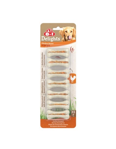 Mini ossi duri 8in1 Delights Strong 6 pcs/conf. - 8in1