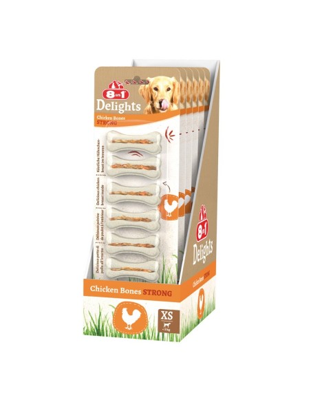 Mini ossi duri 8in1 Delights Strong 6 pcs/conf. - 8in1