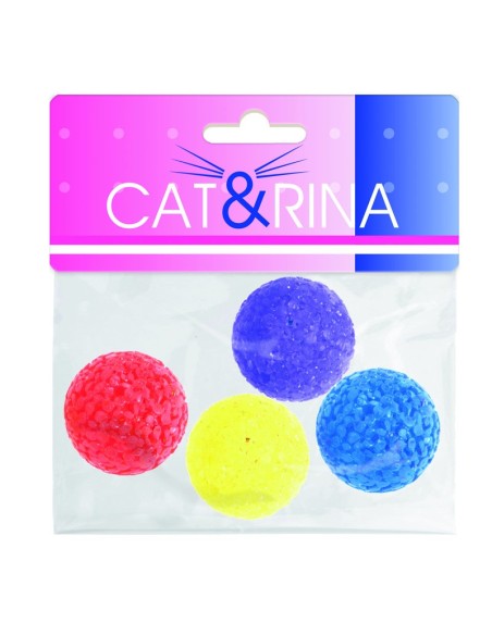 Palline per gatti in plastica morbida 4 pcs/conf. - Cat&Rina