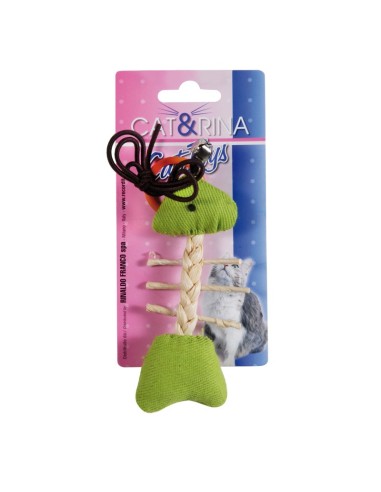 Cat toys with elastic band green assorted 12 pcs/conf. - Cat&Rina