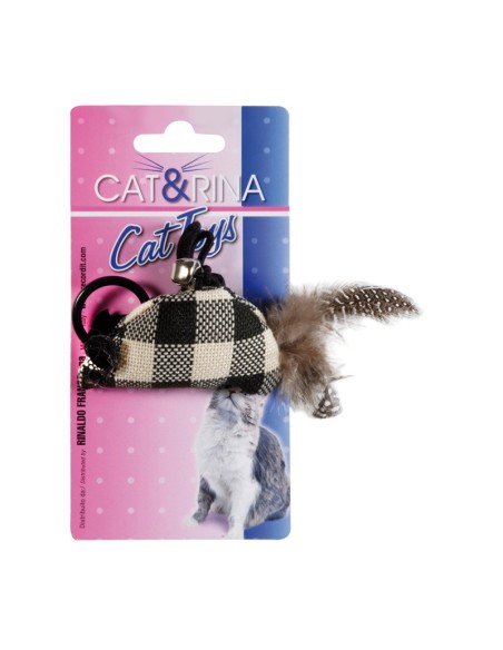 Cat toys with elastic chequers assorted 12 pcs/conf. - Cat&Rina