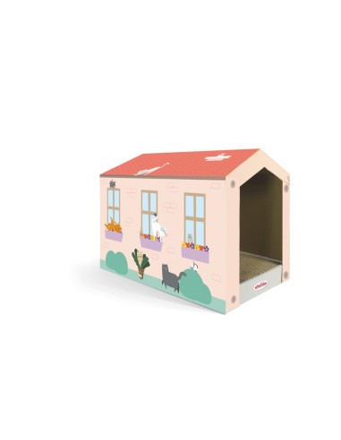 House cardboard cat scratcher - Record