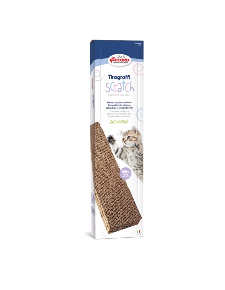 Scratch cardboard cat scratcher - Record