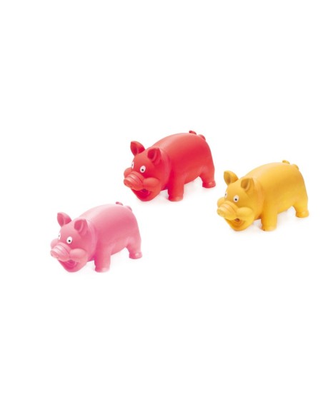 Latex dog toy with sound effects Pigs 3 pcs/pack - Record