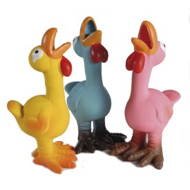 Latex dog toy Sounding turkeys 6 pcs/pack - Record