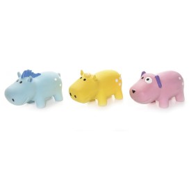 Latex dog toy with squeaker Rainbow farm Display 24 pcs - Record