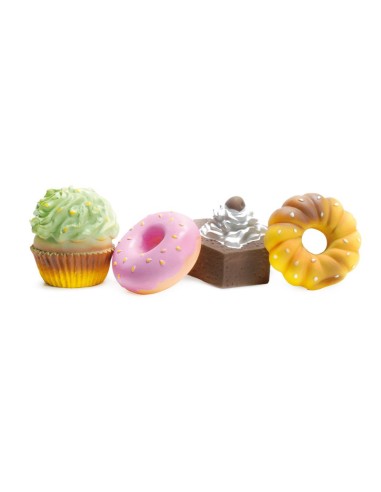 Latex dog toy with squeaker Cupcakes Display 48 pcs - Record