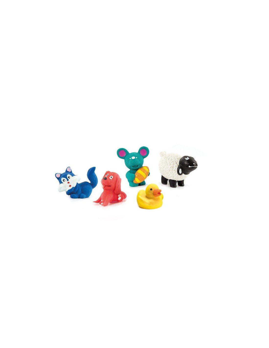 Latex Dog Toy With Squeaker Mini Zoo