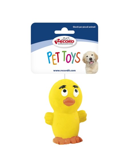 Gioco per cani in lattice con squeaker Piccolini Display 36 pcs - Record