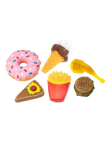 Gioco per cani in lattice con squeaker Ristorante Display 12 pcs - Record