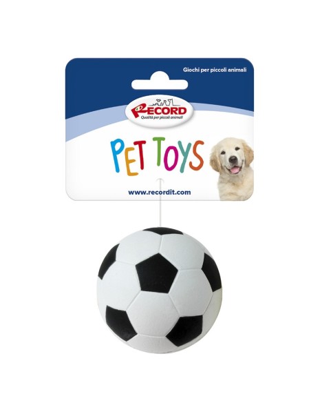 Dog balls Sport Ø 5,7 cm assorted soft rubber 12 pcs/pack - Record