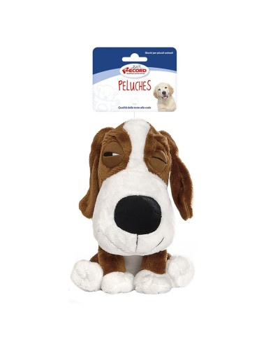 Dog soft toys with squeaker Lazy Dog - Record