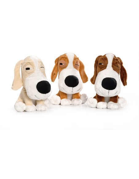 Dog soft toys with squeaker Lazy Dog - Record