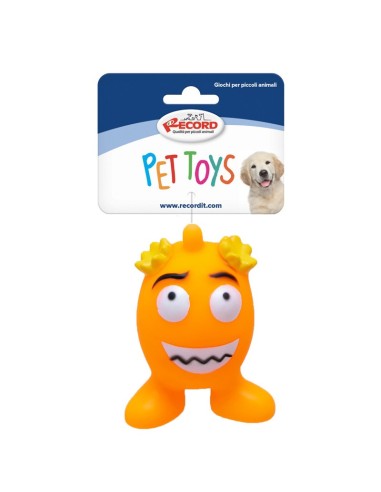 Vinyl dog toy with squeaker Ovetti felici Display 36 pcs - Record