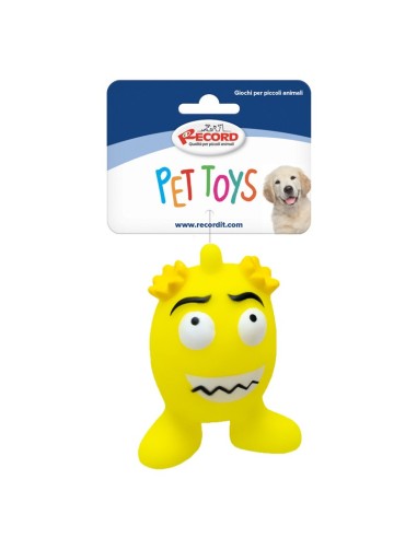 Vinyl dog toy with squeaker Ovetti felici Display 36 pcs - Record