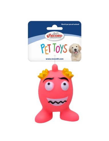 Vinyl dog toy with squeaker Ovetti felici Display 36 pcs - Record