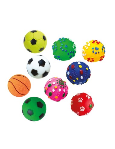 Gioco per cani in vinile con squeaker Ball Dog Display 36 pcs - Record